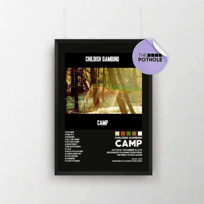 Childish Gambino Posters / Camp Poster / Album Cover Poster / Poster Print Wall Art / Custom Poster / Home Decor / Childish Gambino, Blck 2