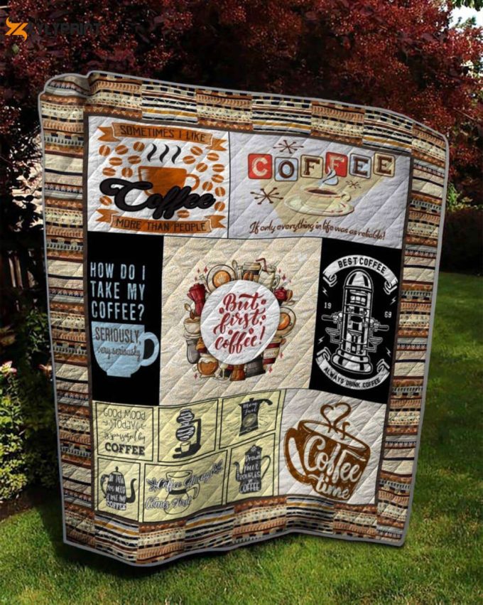 Coffee More Than People 3D Customized Quilt 1