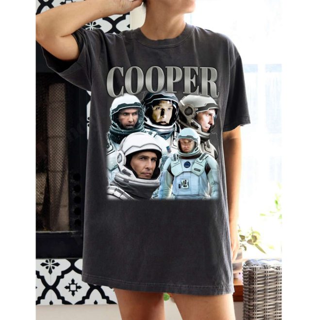 Shop Cooper Interstellar T-Shirt: Vintage Unisex Tee &Amp; Hoodie Collection 2
