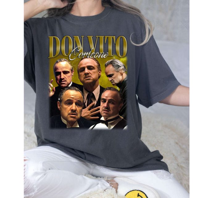 Custom Don Vito Corleone Shirt, Vintage Don Vito Corleone T-Shirt, Hip Hop Graphic Unisex Hoodie, Bootleg Retro 90'S Fans Gift, Trendy Shirt 3