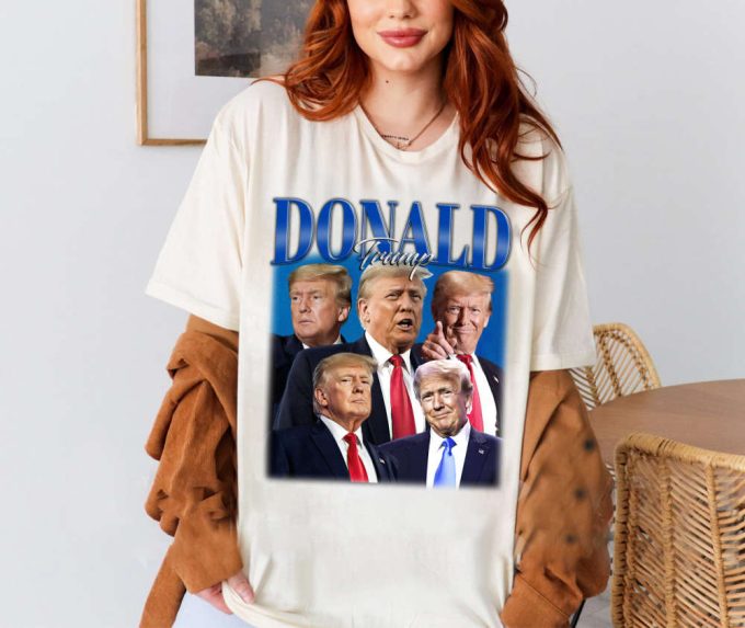 Custom Donald Trump Shirt, Vintage Donald Trump T-Shirt, Hip Hop Graphic Unisex Hoodie, Bootleg Retro 90'S Fans Gift, Trendy Shirt 2