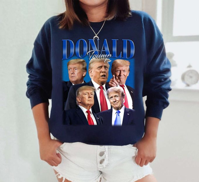 Custom Donald Trump Shirt, Vintage Donald Trump T-Shirt, Hip Hop Graphic Unisex Hoodie, Bootleg Retro 90'S Fans Gift, Trendy Shirt 4