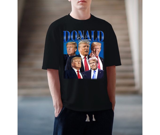 Custom Donald Trump Shirt, Vintage Donald Trump T-Shirt, Hip Hop Graphic Unisex Hoodie, Bootleg Retro 90'S Fans Gift, Trendy Shirt 5