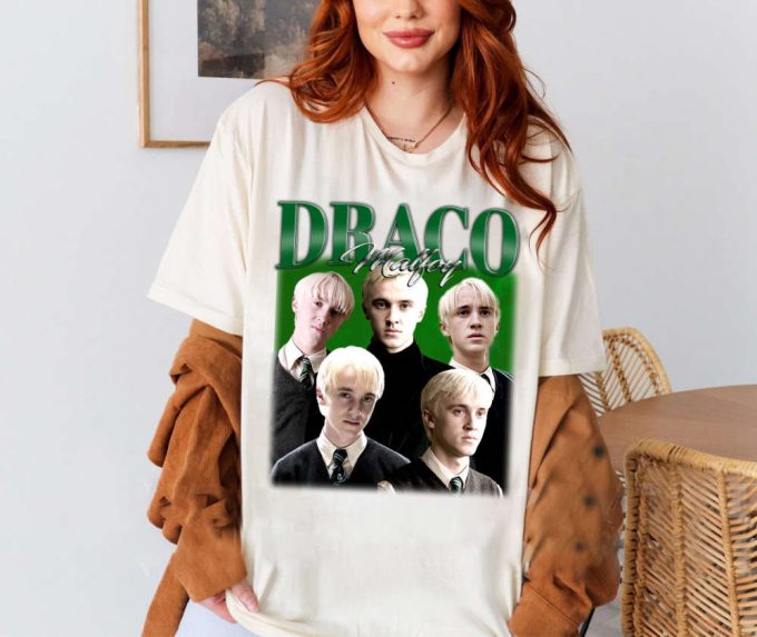 Custom Draco Malfoy Shirt, Vintage Draco Malfoy T-Shirt, Hip Hop Graphic Unisex Hoodie, Bootleg Retro 90'S Fans Gift, Trendy Shirt 2