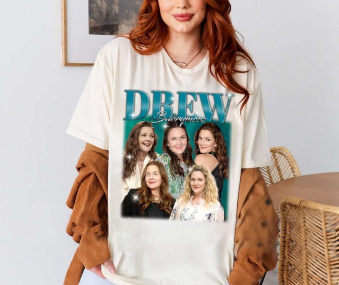 Custom Drew Barrymore Shirt, Vintage Drew Barrymore T-Shirt, Hip Hop Graphic Unisex Hoodie, Bootleg Retro 90'S Fans Gift, Trendy Shirt 2