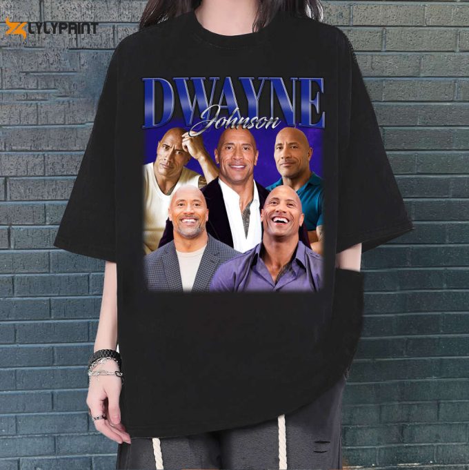 Custom Dwayne Johnson Shirt, Vintage Dwayne Johnson T-Shirt, Hip Hop Graphic Unisex Hoodie, Bootleg Retro 90'S Fans Gift, Trendy Shirt 1