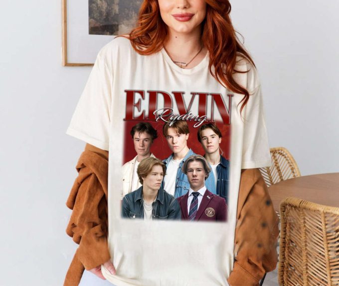 Custom Edvin Ryding Shirt, Vintage Edvin Ryding T-Shirt, Hip Hop Graphic Unisex Hoodie, Bootleg Retro 90'S Fans Gift, Trendy Shirt 2