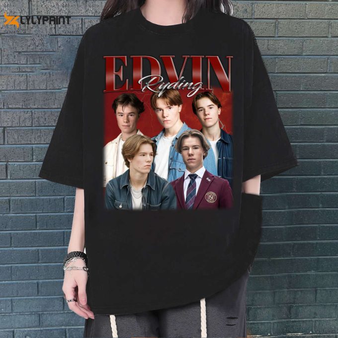 Custom Edvin Ryding Shirt, Vintage Edvin Ryding T-Shirt, Hip Hop Graphic Unisex Hoodie, Bootleg Retro 90'S Fans Gift, Trendy Shirt 1