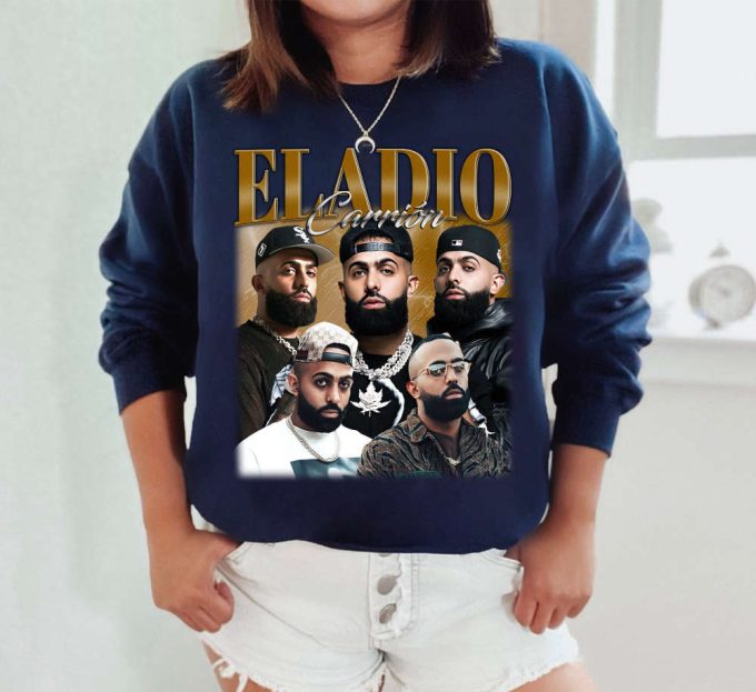 Custom Eladio Carrión Shirt, Vintage Eladio Carrión T-Shirt, Hip Hop Graphic Unisex Hoodie, Bootleg Retro 90'S Fans Gift, Trendy Shirt 5