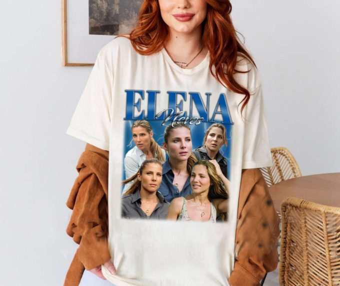 Custom Elena Neves Shirt, Vintage Elena Neves T-Shirt, Hip Hop Graphic Unisex Hoodie, Bootleg Retro 90'S Fans Gift, Trendy Shirt 3