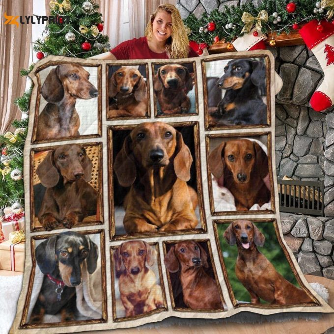 Dachshund Lmt1612 Awesome 3D Customized Quilt 1