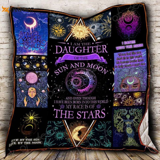 Daughter Of Sun And Moon 3D Customized Quilt 1