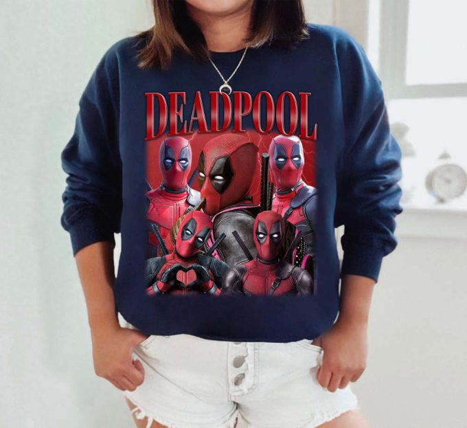 Deadpool T-Shirt, Deadpool Tees, Deadpool Sweatshirt, Hip Hop Graphic, Trendy T-Shirt, Unisex Shirt, Retro Shirt, Gifts For Men 4