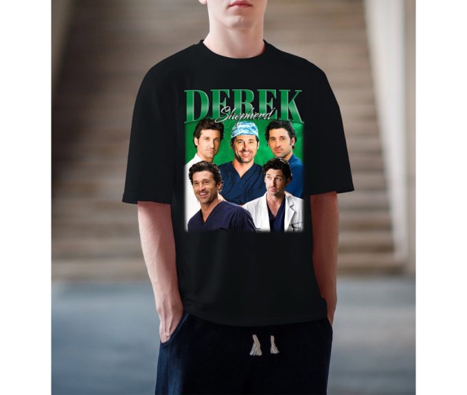 Derek Shepherd T-Shirt, Derek Shepherd Tees, Derek Shepherd Sweatshirt, Hip Hop Graphic, Trendy T-Shirt, Unisex Shirt, Retro Shirt 3