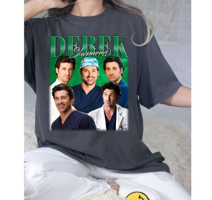 Derek Shepherd T-Shirt, Derek Shepherd Tees, Derek Shepherd Sweatshirt, Hip Hop Graphic, Trendy T-Shirt, Unisex Shirt, Retro Shirt 4