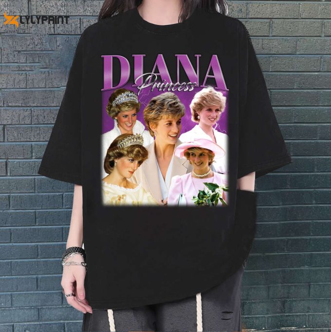 Diana Princess T-Shirt, Diana Princess Tees, Diana Princess Sweatshirt, Hip Hop Graphic, Trendy T-Shirt, Unisex Shirt, Retro Shirt 1