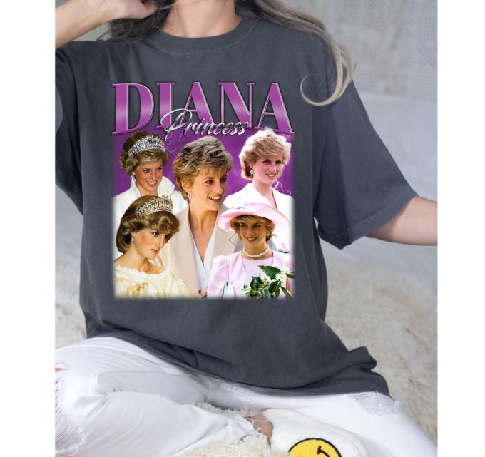 Diana Princess T-Shirt, Diana Princess Tees, Diana Princess Sweatshirt, Hip Hop Graphic, Trendy T-Shirt, Unisex Shirt, Retro Shirt 3