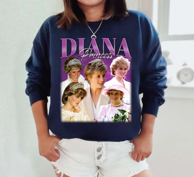 Diana Princess T-Shirt, Diana Princess Tees, Diana Princess Sweatshirt, Hip Hop Graphic, Trendy T-Shirt, Unisex Shirt, Retro Shirt 4