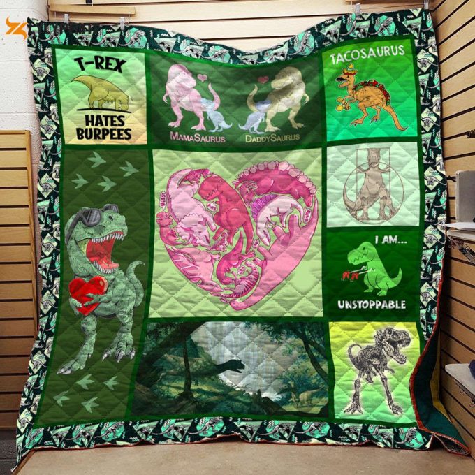 Dinosaur 3D Customized Quilt 1