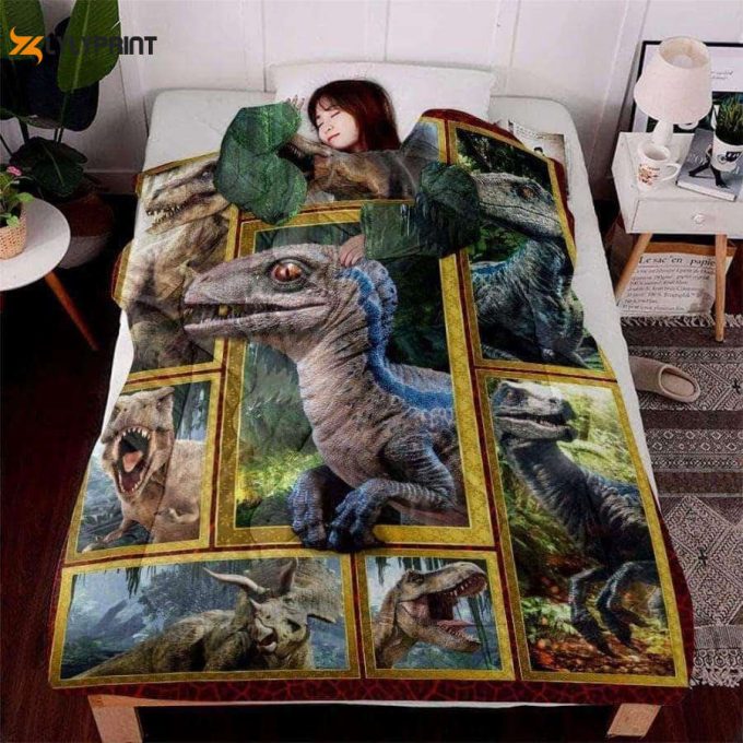 Dinosaur Lazy Awesome 3D Customized Quilt 1