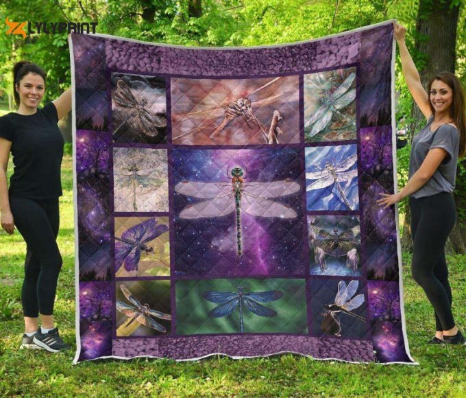 Dragonfly Love Me Or Not Awesome 3D Customized Quilt 1