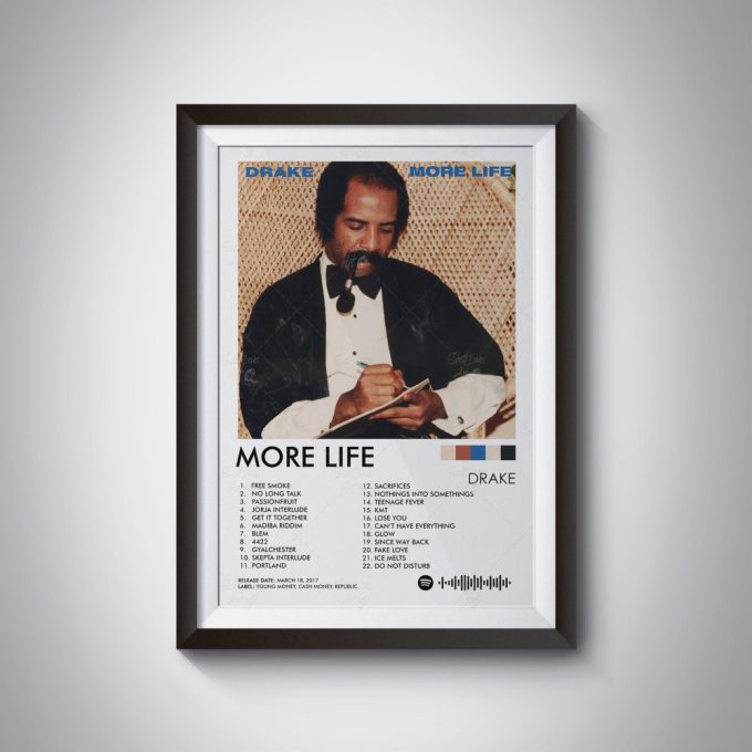 Drake Poster More Life Poster, Drake More Life Album Poster, Drake Album Art, Drake Album Print, Wall Art 5