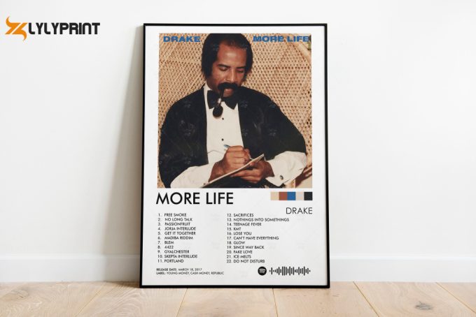 Drake Poster More Life Poster, Drake More Life Album Poster, Drake Album Art, Drake Album Print, Wall Art 1