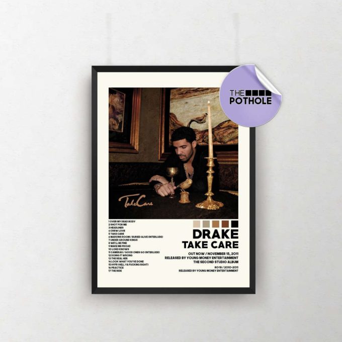 Drake Poster / Take Care Poster, Album Cover Poster Poster Print Wall Art, Custom Poster, Home Decor, Drake, Nothing Was The Same, Take Care 2