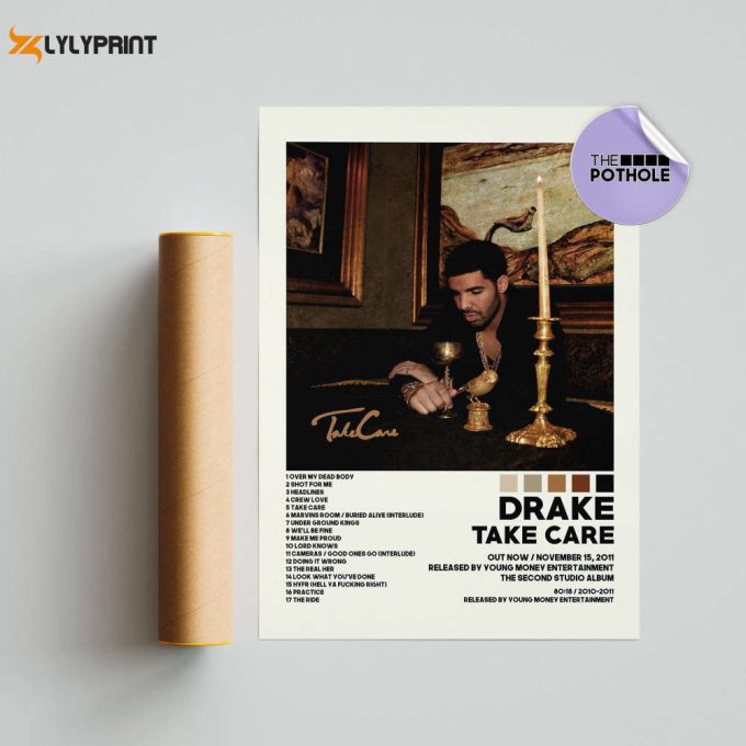 Drake Poster / Take Care Poster, Album Cover Poster Poster Print Wall Art, Custom Poster, Home Decor, Drake, Nothing Was The Same, Take Care 1