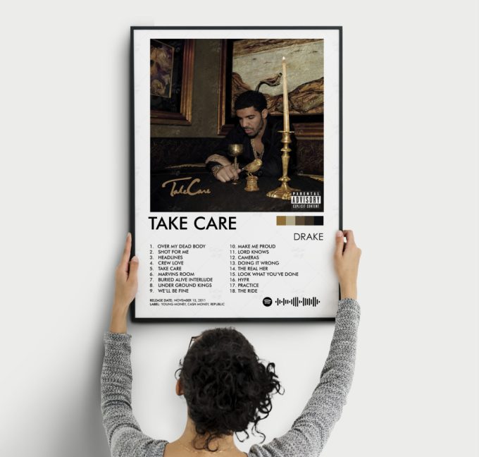 Drake Poster Take Care Poster, Drake Take Care Album Poster, Drake Album Art, Drake Album Print, Wall Art 2