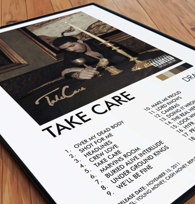 Drake Poster Take Care Poster, Drake Take Care Album Poster, Drake Album Art, Drake Album Print, Wall Art 3