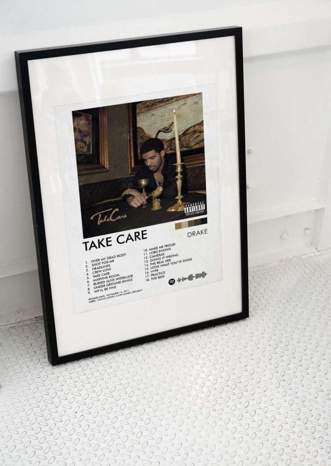 Drake Poster Take Care Poster, Drake Take Care Album Poster, Drake Album Art, Drake Album Print, Wall Art 6