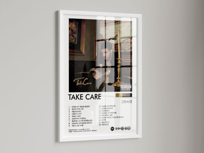 Drake Poster Take Care Poster, Drake Take Care Album Poster, Drake Album Art, Drake Album Print, Wall Art 7