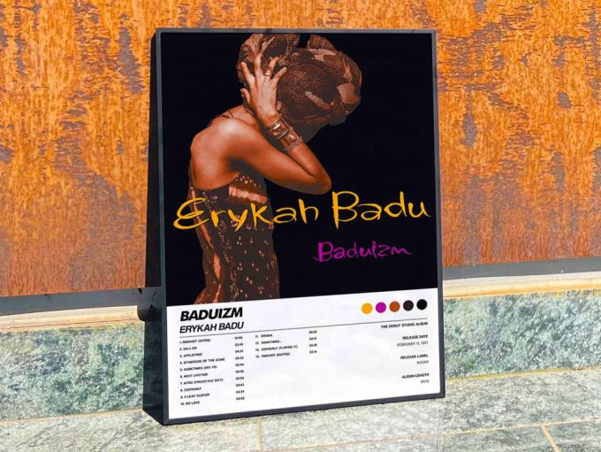 Erykah Badu &Quot;Baduizm&Quot; Album Cover Poster For Home Room Decor #6 2
