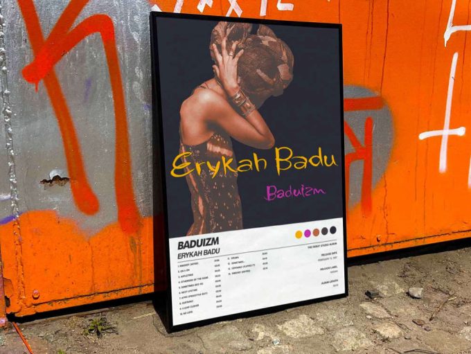 Erykah Badu &Quot;Baduizm&Quot; Album Cover Poster For Home Room Decor #6 3