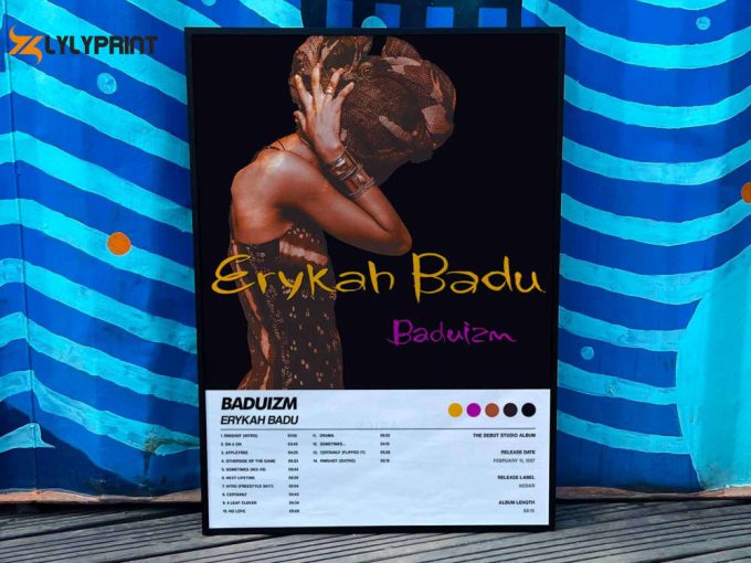 Erykah Badu &Amp;Quot;Baduizm&Amp;Quot; Album Cover Poster For Home Room Decor #6 1