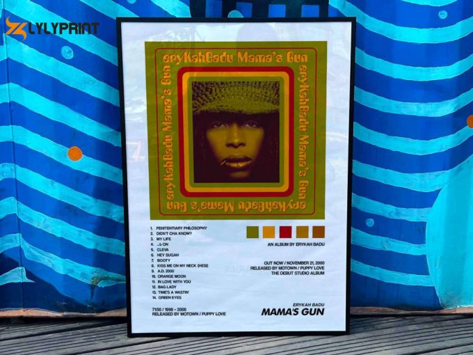 Erykah Badu &Amp;Quot;Mama &Amp;Quot;Gun&Amp;Quot; Album Cover Poster For Home Room Decor #2 1