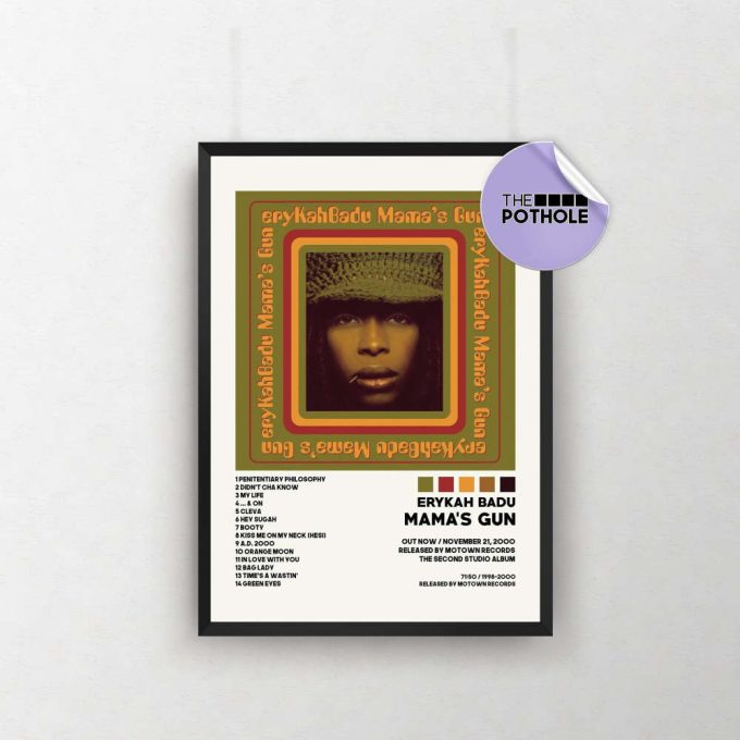 Erykah Badu Posters / Mama’s Gun Poster, Erykah Badu, Baduism, Album Cover Poster, Poster Print Wall Art, Music Poster, Home Decor 2