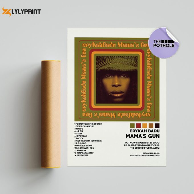 Erykah Badu Posters / Mama’s Gun Poster, Erykah Badu, Baduism, Album Cover Poster, Poster Print Wall Art, Music Poster, Home Decor 1