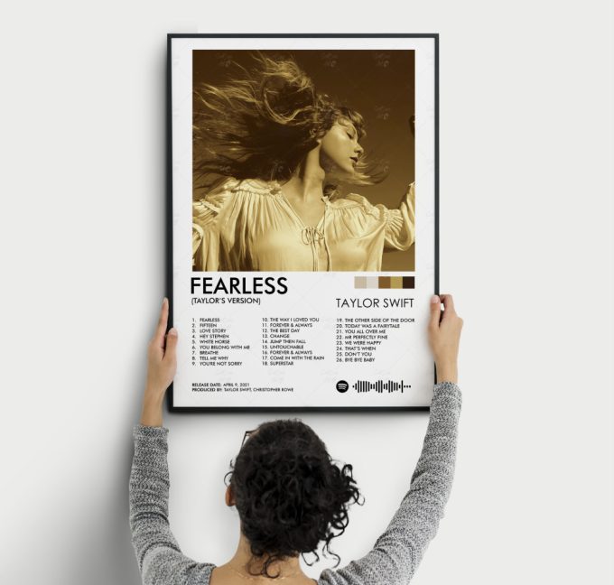 Fearless Poster, Fearless Taylor'S Version Print, Fearless Wall Art, Swiftie Gift, Wall Decor, Album Cover Poster, Album Cover 3