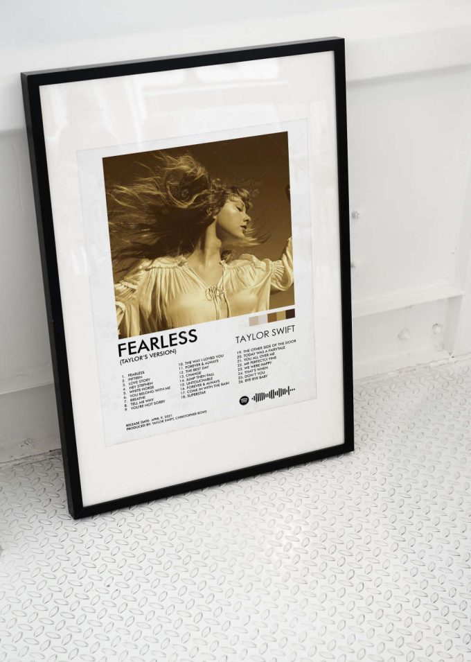 Fearless Poster, Fearless Taylor'S Version Print, Fearless Wall Art, Swiftie Gift, Wall Decor, Album Cover Poster, Album Cover 5