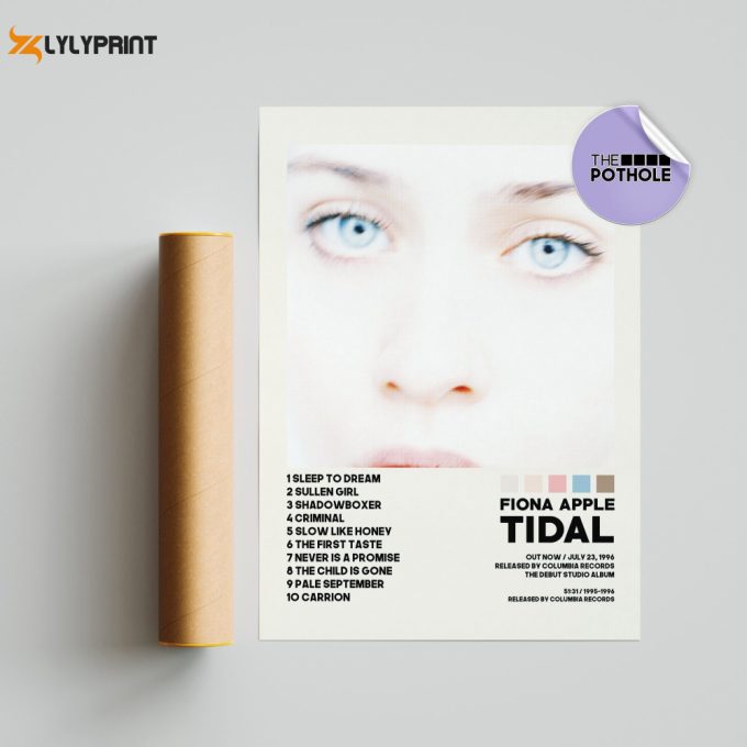 Fiona Apple Posters / Tidal Poster / Fiona Apple, Tidal / Album Cover Poster / Tracklist Poster, Custom Poster 1