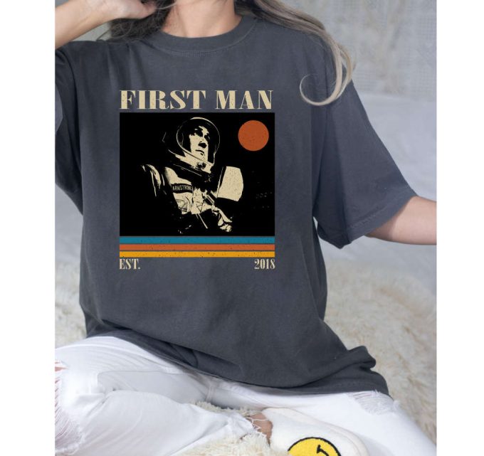 First Man Sweatshirt, First Man Hoodie, First Man Unisex, First Man Film, Unisex Shirt, Trendy Shirt, Vintage Shirt, Gifts For Him 4