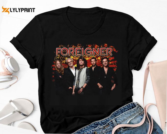 Foreigner Band Graphic T-Shirt, Rock Band Foreigner Shirt, Foreigner Band Tour 2024 Shirt, Foreigner Fan Gift Shirt, Foreigner Album Shirt 1