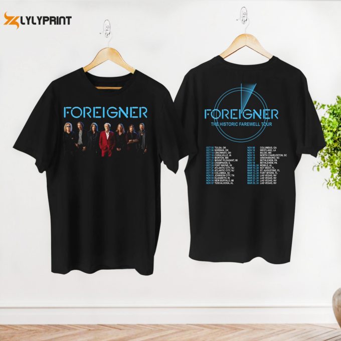 Foreigner Rock Band Shirt, Foreigner The Histroric Farewell Tour 2024 Shirt, Foreigner Band Merch, Foreigner Band Fan Shirt, Foreigner Shirt 1