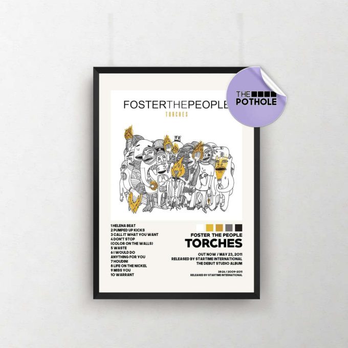 Foster The People Posters, Torches Poster, Foster The People, Torches, Album Cover Poster, Poster Print Wall Art, Custom Poster 2