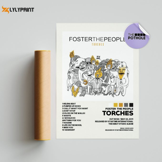 Foster The People Posters, Torches Poster, Foster The People, Torches, Album Cover Poster, Poster Print Wall Art, Custom Poster 1