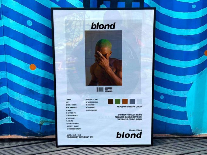 Frank Ocean &Quot;Blonde&Quot; Album Cover Poster For Home Room Decor 2