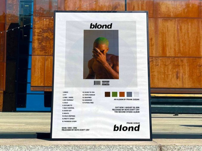 Frank Ocean &Quot;Blonde&Quot; Album Cover Poster For Home Room Decor 3