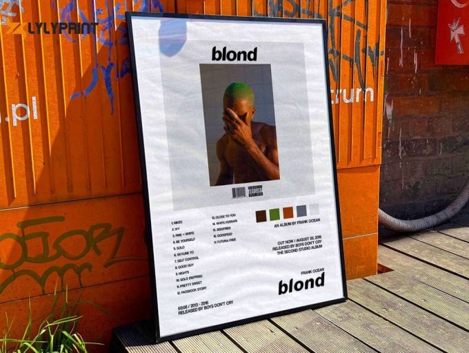Frank Ocean &Amp;Quot;Blonde&Amp;Quot; Album Cover Poster For Home Room Decor 1